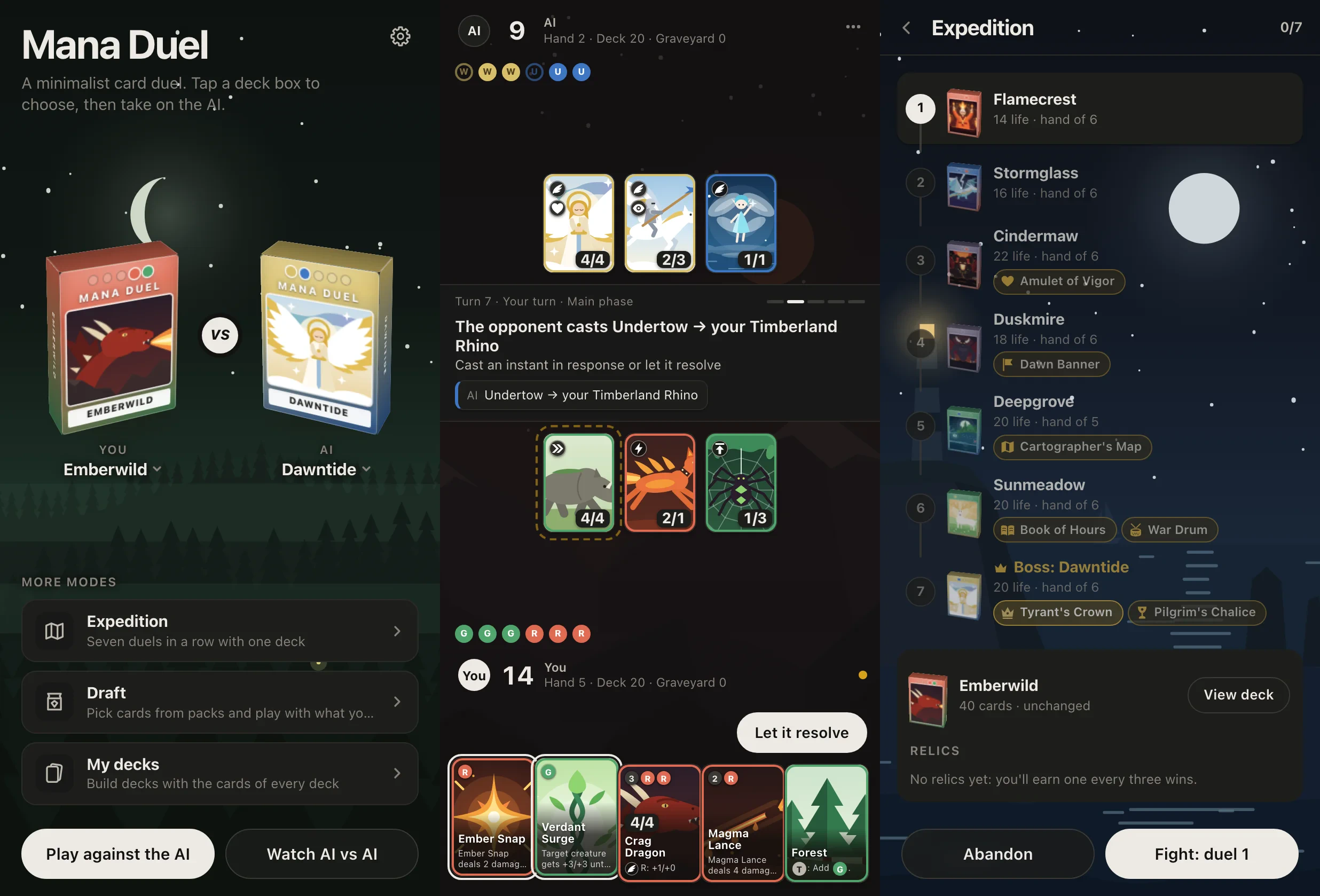 Mana Duel: Building a Magic-Inspired Card Game With Coding Agents